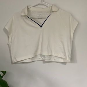 Reworked Nike crop tennis top